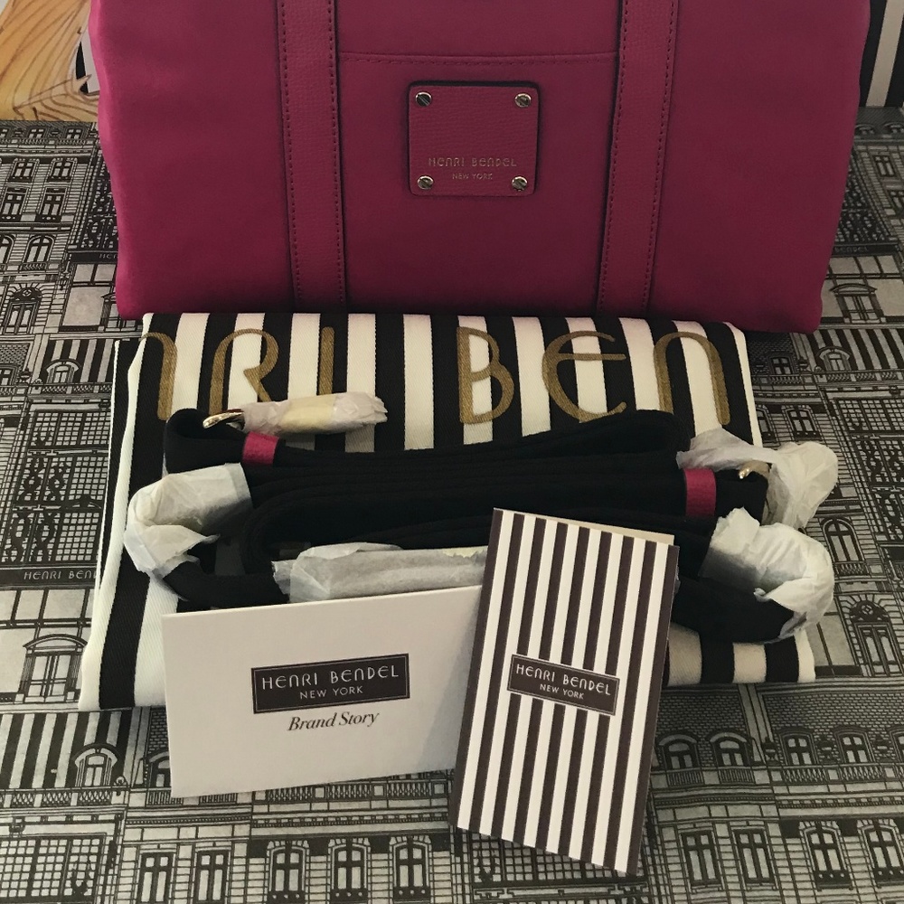 Henri Bendel Jestsetter Backpack Mini Peacock Pink - Picture 2 of 8